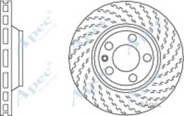 Тормозной диск APEC braking DSK2311