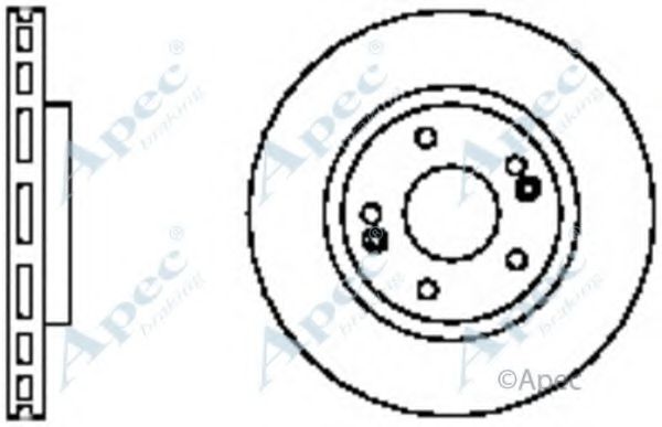 Тормозной диск APEC braking DSK2312