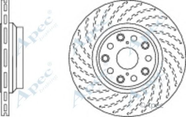 Тормозной диск APEC braking DSK2831