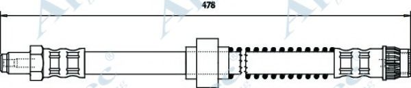 Тормозной шланг APEC braking HOS3084