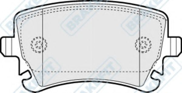 Комплект тормозных колодок, дисковый тормоз APEC braking PD3311