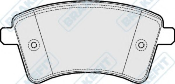 Комплект тормозных колодок, дисковый тормоз APEC braking PD3245