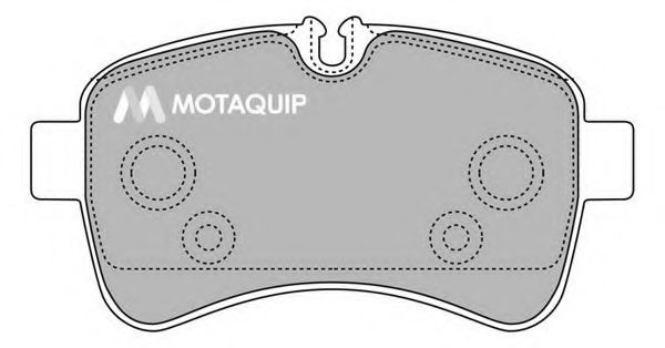 Комплект тормозных колодок, дисковый тормоз MOTAQUIP LVXL1379