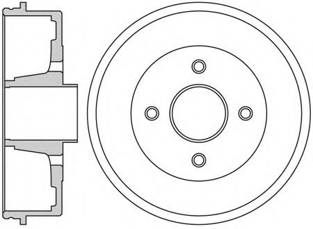 Тормозной барабан MOTAQUIP VBE653