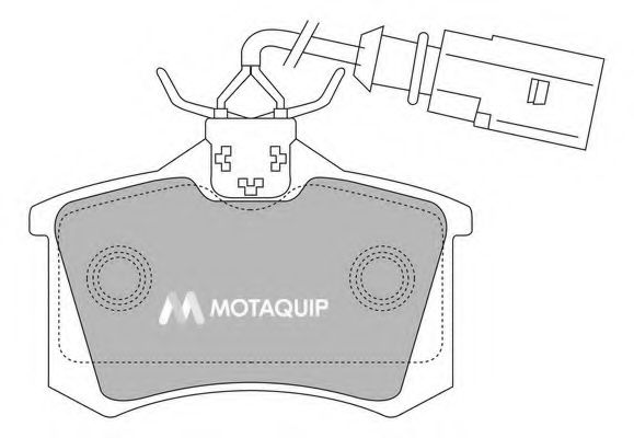 Комплект тормозных колодок, дисковый тормоз MOTAQUIP LVXL1097