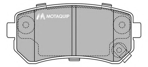 Комплект тормозных колодок, дисковый тормоз MOTAQUIP LVXL1310