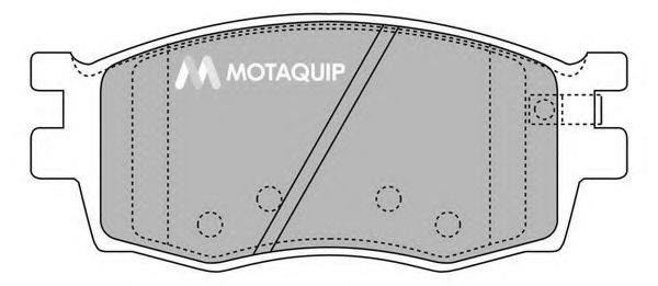 Комплект тормозных колодок, дисковый тормоз MOTAQUIP LVXL1311