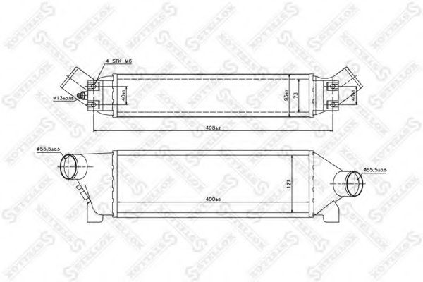 Интеркулер STELLOX 10-40088-SX