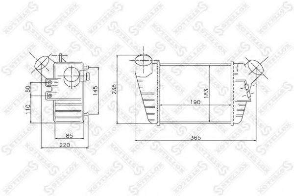 Интеркулер STELLOX 10-40162-SX