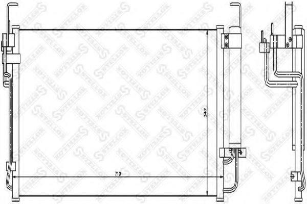 Конденсатор, кондиционер STELLOX 10-45107-SX