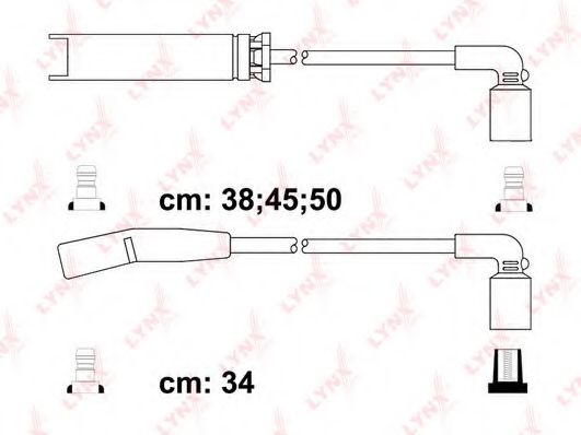 Комплект проводов зажигания LYNXauto SPC1803