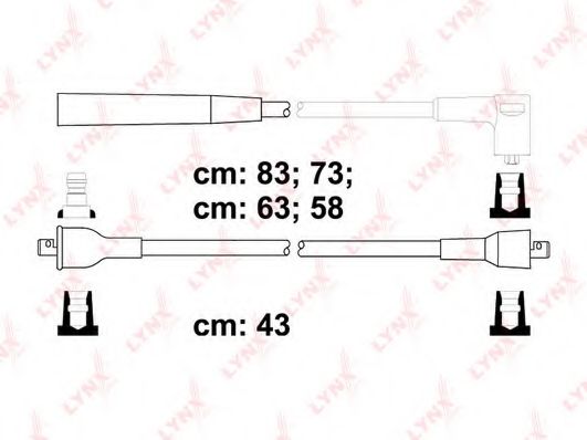 Комплект проводов зажигания LYNXauto SPC5706