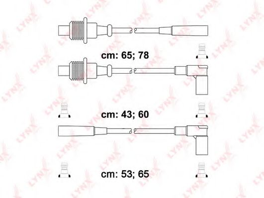 Комплект проводов зажигания LYNXauto SPC6120