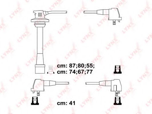 Комплект проводов зажигания LYNXauto SPC7523