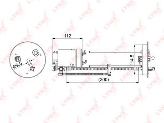 Топливный фильтр LYNXauto LF-1069M