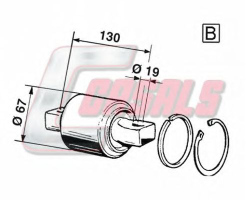 Ремкомплект, направляющяя стойка CASALS 7599