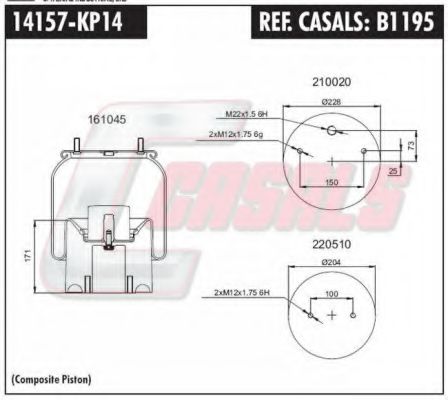 Кожух пневматической рессоры FA1 C294