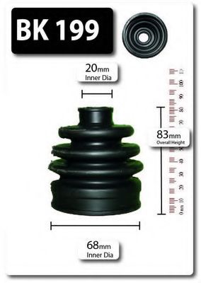 Комплект пылника, приводной вал SHAFTEC BK199