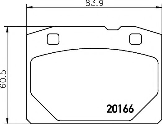 Комплект тормозных колодок, дисковый тормоз HELLA PAGID 8DB 355 007-191