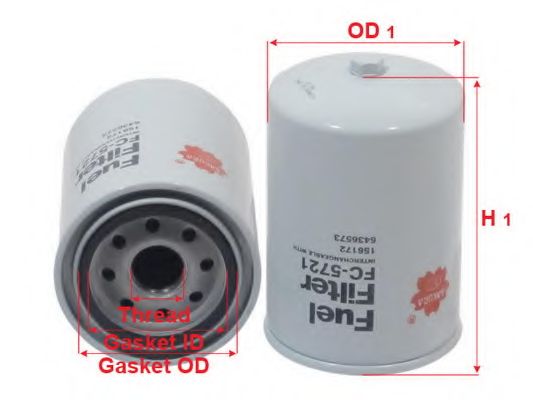 Топливный фильтр SAKURA  Automotive FC-5721