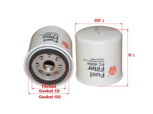 Топливный фильтр SAKURA  Automotive FC-8004