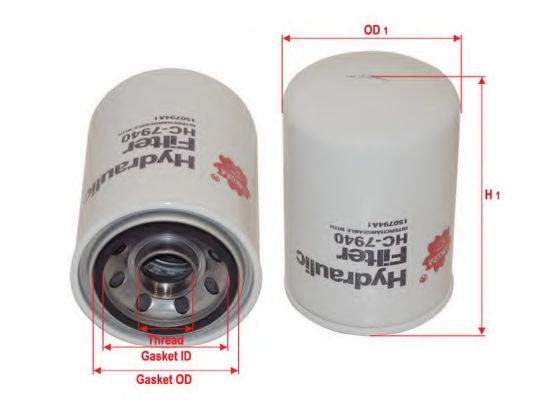 Фильтр, Гидравлическая система привода рабочего оборудования SAKURA  Automotive HC-7940