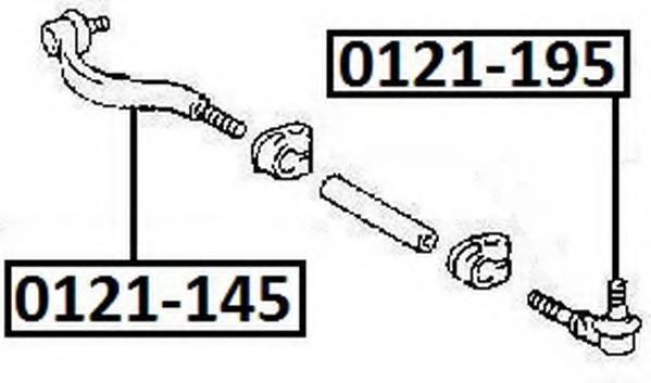 Наконечник поперечной рулевой тяги ASVA 0121-195