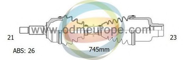 Приводной вал ODM-MULTIPARTS 18-292032