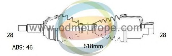 Приводной вал ODM-MULTIPARTS 18-122071