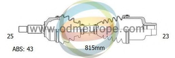 Приводной вал ODM-MULTIPARTS 18-082302