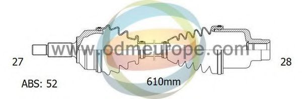 Приводной вал ODM-MULTIPARTS 18-082651