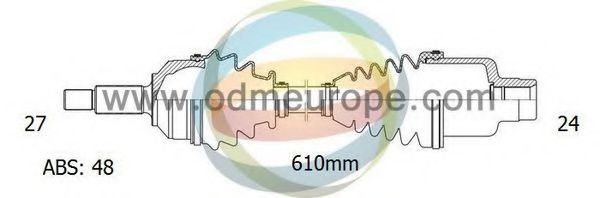 Приводной вал ODM-MULTIPARTS 18-122181