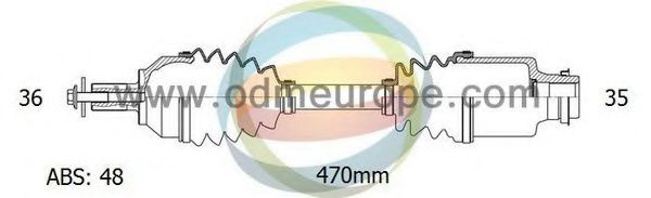 Приводной вал ODM-MULTIPARTS 18-151121