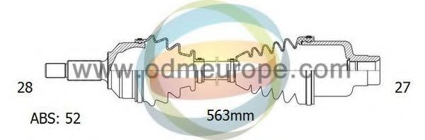 Приводной вал ODM-MULTIPARTS 18-143061