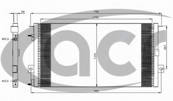 Конденсатор, кондиционер ACR 300078