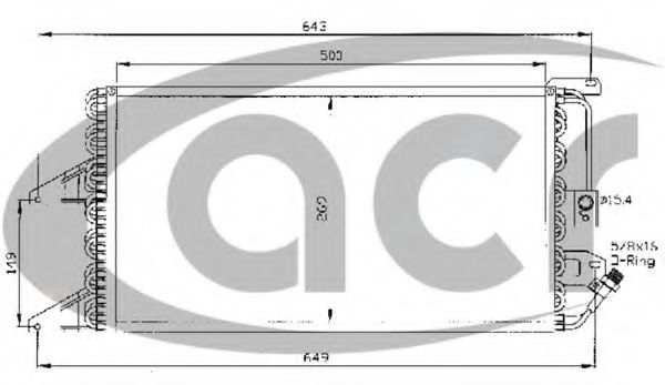 Конденсатор, кондиционер ACR 300367