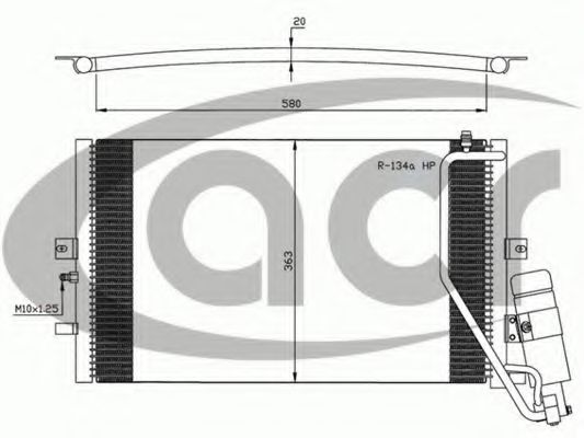 Конденсатор, кондиционер ACR 300624