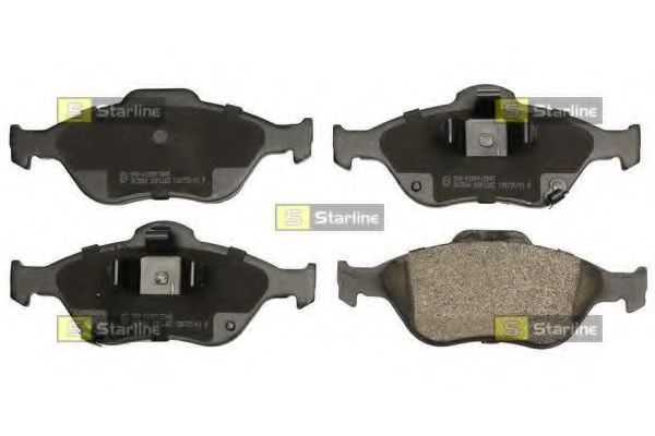 Комплект тормозных колодок, дисковый тормоз STARLINE BD S672