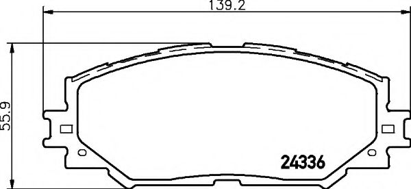 Комплект тормозных колодок, дисковый тормоз COBREQ N-1468