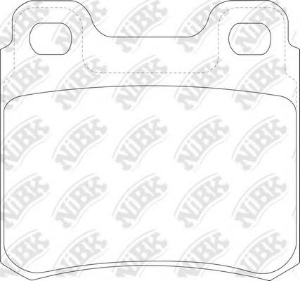Комплект тормозных колодок, дисковый тормоз NiBK PN0032