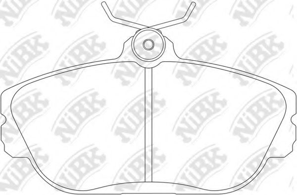 Комплект тормозных колодок, дисковый тормоз NiBK PN0316