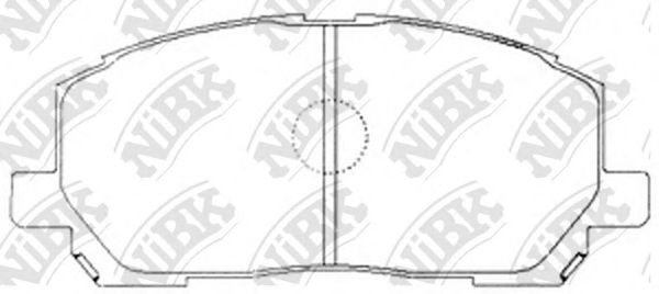 Комплект тормозных колодок, дисковый тормоз NiBK PN1457