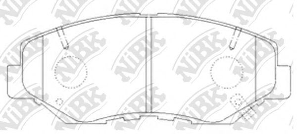 Комплект тормозных колодок, дисковый тормоз NiBK PN8485