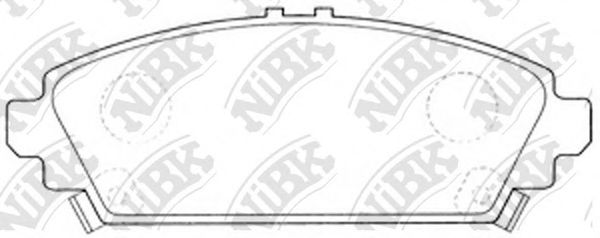 Комплект тормозных колодок, дисковый тормоз NiBK PN8526
