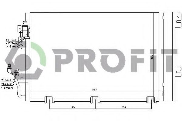 Конденсатор, кондиционер PROFIT PR 5052C1