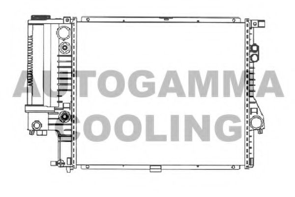 Радиатор, охлаждение двигателя AUTOGAMMA 101360