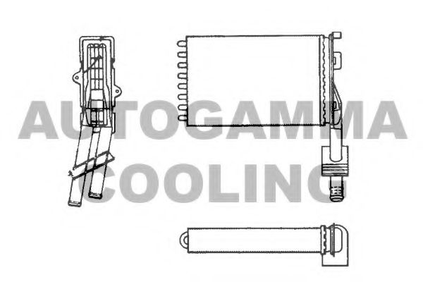 Теплообменник, отопление салона AUTOGAMMA 101655