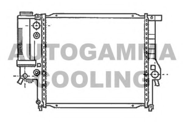 Радиатор, охлаждение двигателя AUTOGAMMA 103034