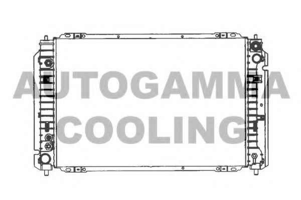 Радиатор, охлаждение двигателя AUTOGAMMA 103076