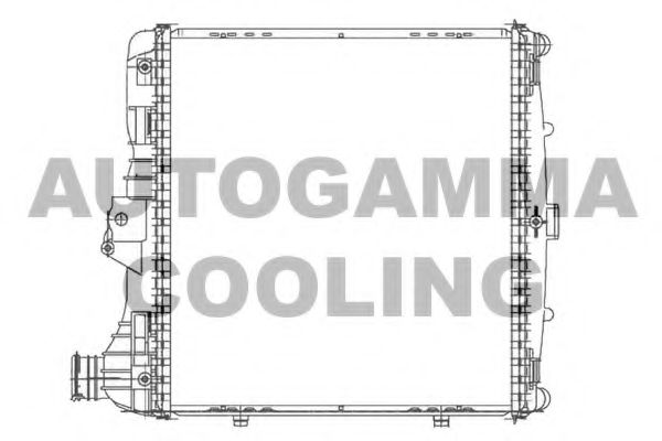 Радиатор, охлаждение двигателя AUTOGAMMA 105102